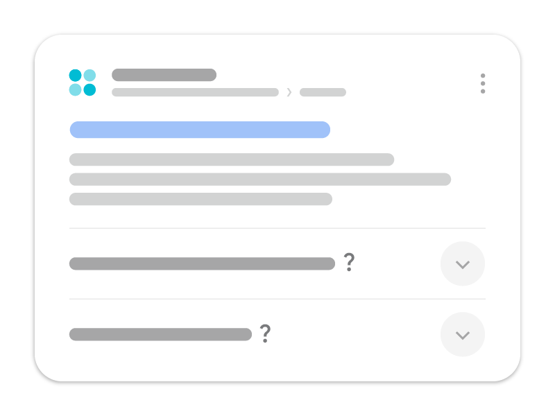 Google 검색 결과에 FAQPage 리치 결과가 표시된 예시